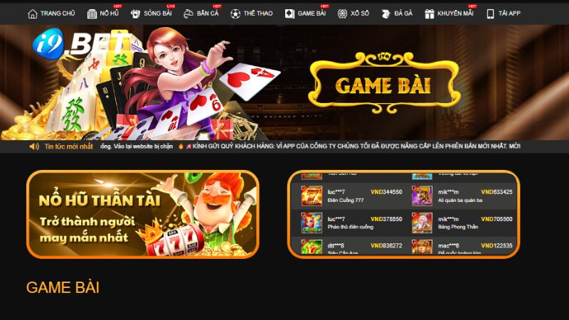 Game bài online i9BET