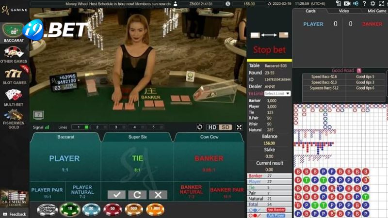 Dealer chuyên nghiệp tại sảnh SA trực tuyến nhà cái i9BET