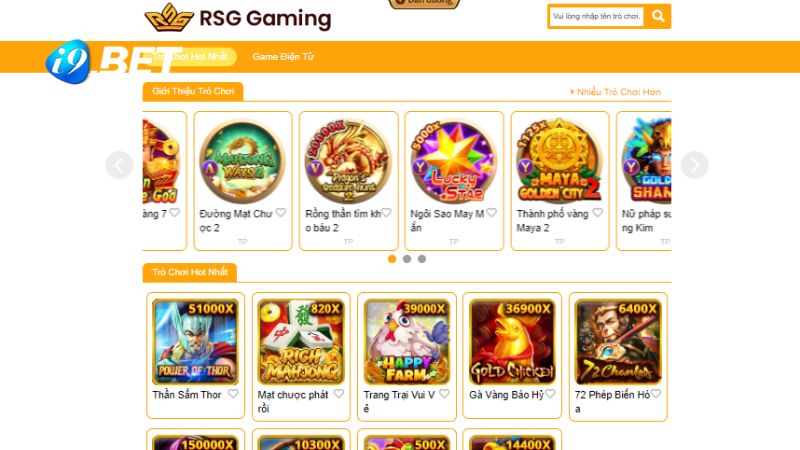 Bạn chọn game nổ hũ yêu thích trên sảnh RSG điện tử